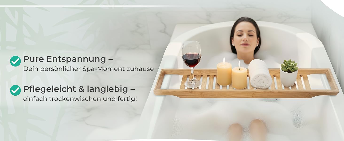 Поличка для ванни Torrex® 30540 з бамбука, різні розміри, 74 x 15 x 3,5 см