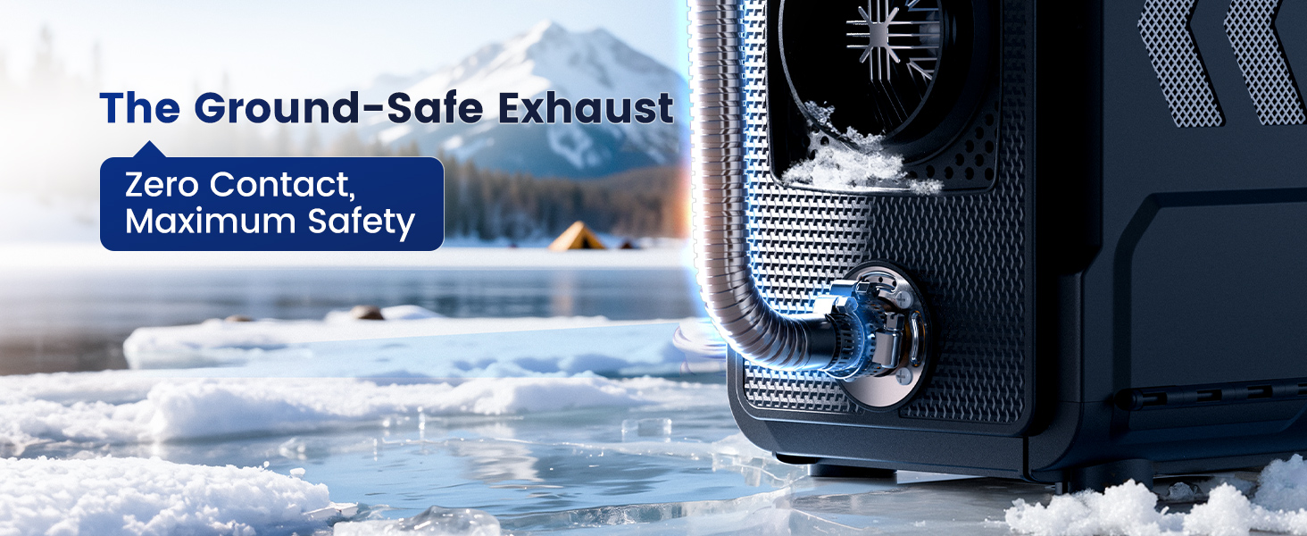 Автономний дизельний обігрівач повітря HCALORY Toolbox 2S 8кВт, портативна повітряна система опалення з керуванням через додаток (APP), чорний