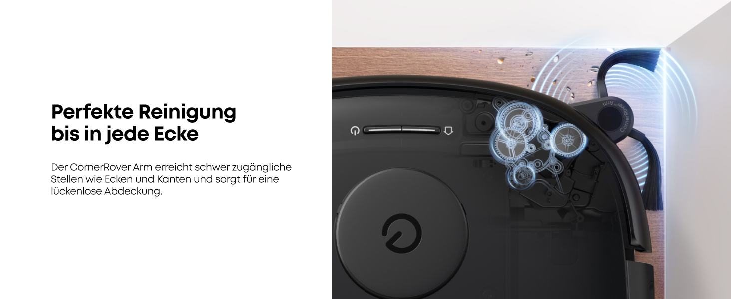 Робот-пилосос Eufy Omni E25 HydroJet з функцією миття, 20000Pa, Turbo-сила всмоктування, щітки DuroSpiral, CornerRover для кутів, станція All-in-One, для тварин та дітей