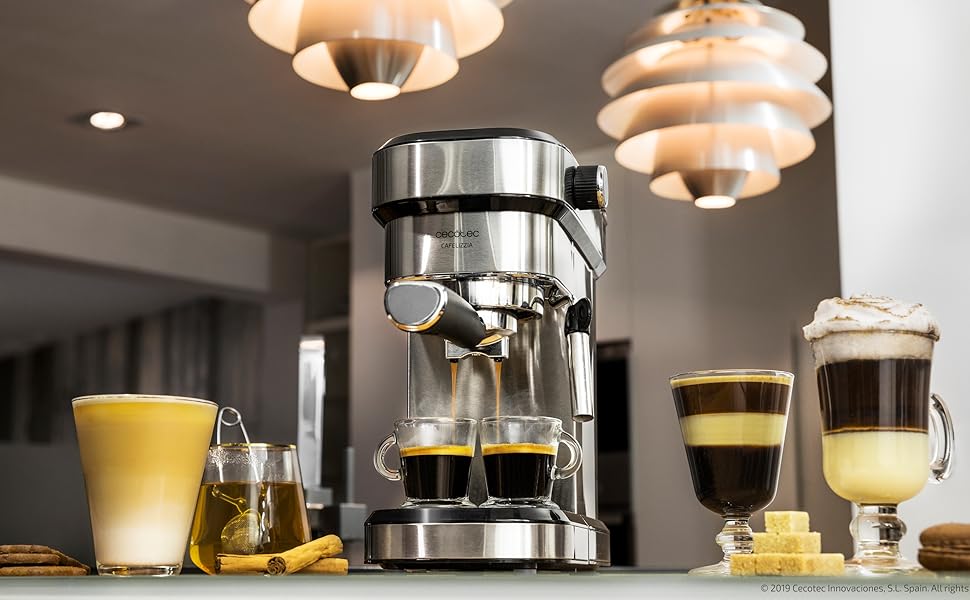 Кавомашина Cecotec Cafelizzia ColdBrew: Еспресо, Капучино, Холодний Кава, 20 бар, Сталь