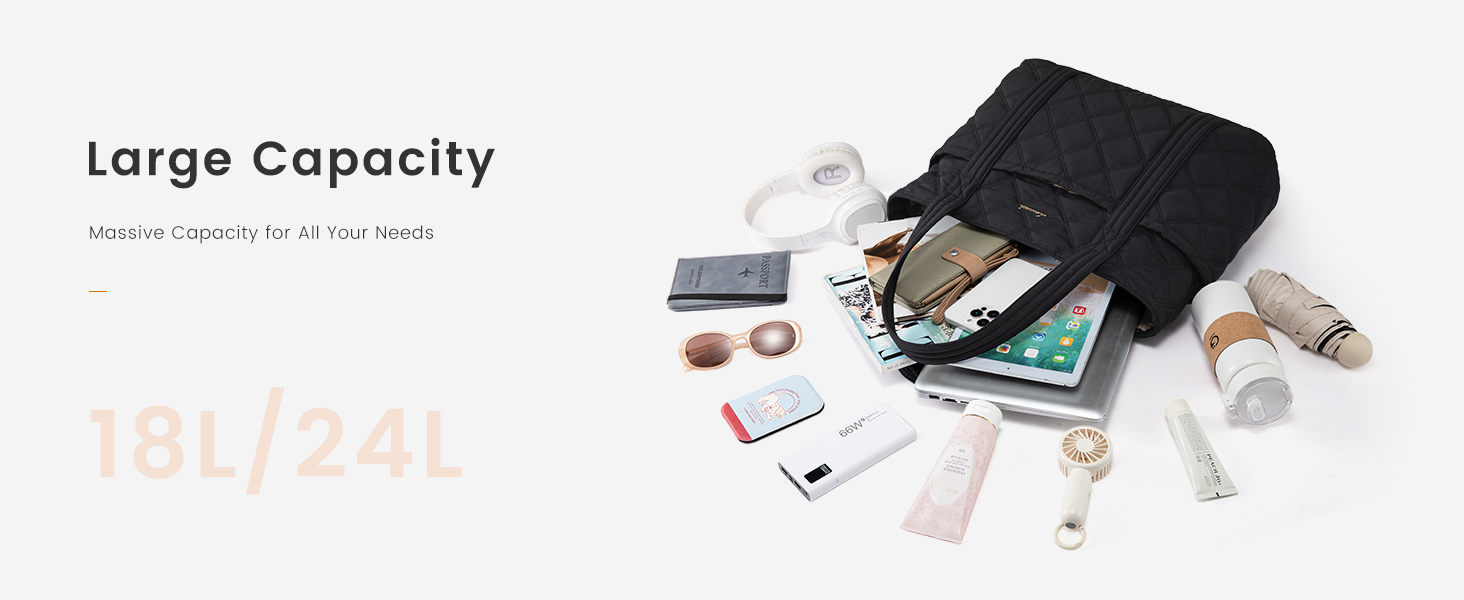 LOVEVOOK Сумка-шоппер для жінок, містка сумка-тоут, 15.6