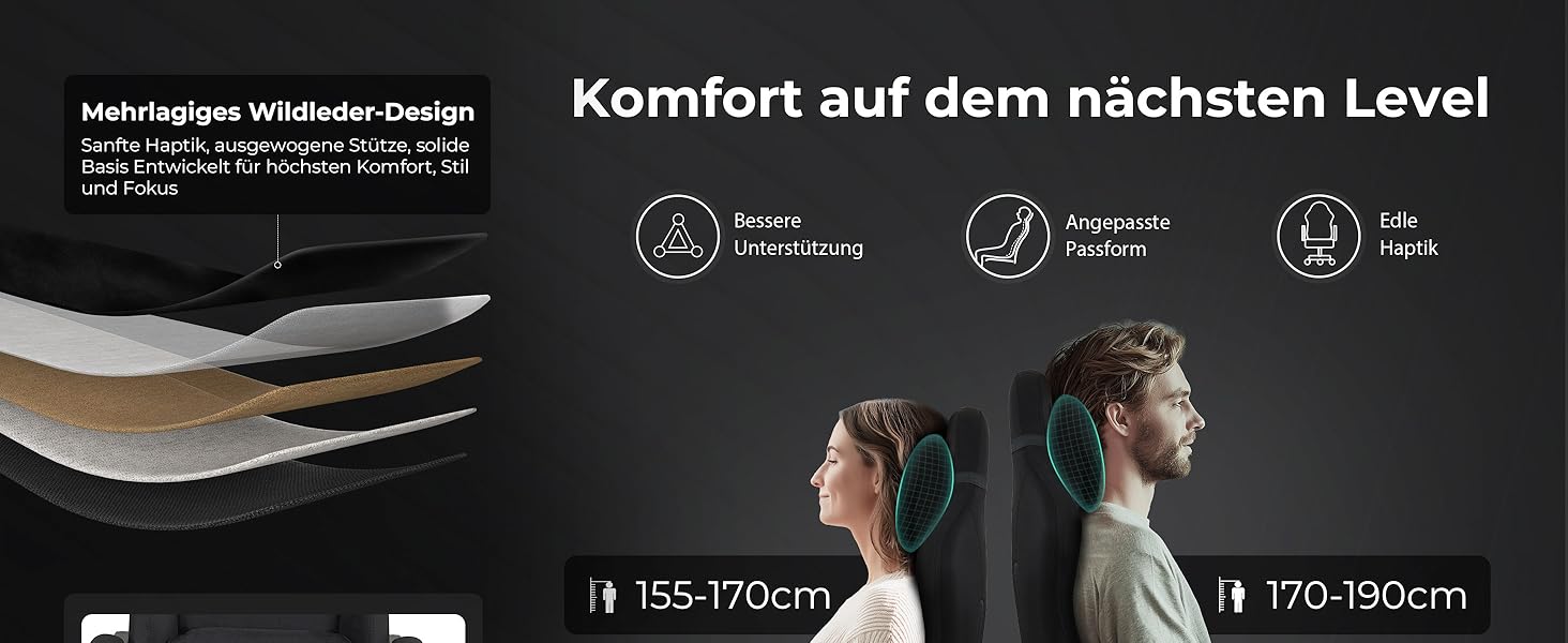 Ігровий крісло Dowinx з масажною поперековою подушкою, регульованою підголівником, потовщеним сидінням, висувною підніжкою, регульованими підлокітниками, мікрофібровим велюром, нахилом 160°, чорне