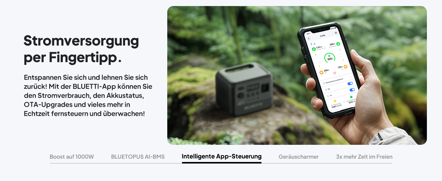 Портативна електростанція BLUETTI AC50B: 448Wh LiFePO4, 700W, USB-C PD 65W, для кемпінгу та подорожей