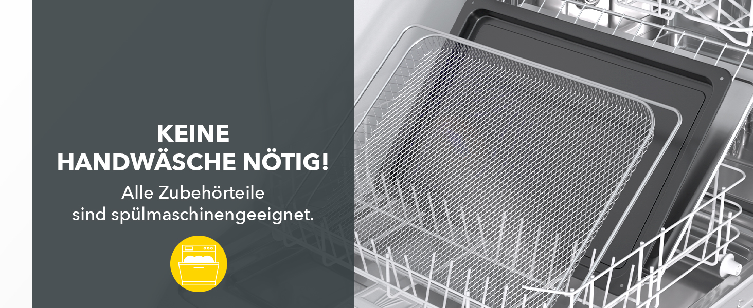 Багатофункціональна міні-піч Heinrich's 48L з конвекцією, таймером, підсвічуванням, 100-230°C, сенсорне керування, з аксесуарами, чорна, 2000W