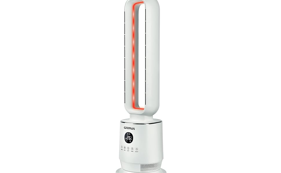 Електричний обігрівач керамічний без лопатей 'Heat Master' G3 Ferrari G60032, 2000 Вт, програмований, 16-36°C, білий