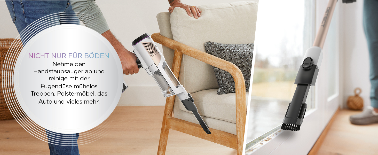 Shark акумуляторний пилосос Clean & Empty з базою самостійного очищення, до 40 хв роботи, бездротовий, для шерсті тварин, килимів та твердих підлог, з LED-підсвічуванням, тихий, білий/блакитний, BU3521EU