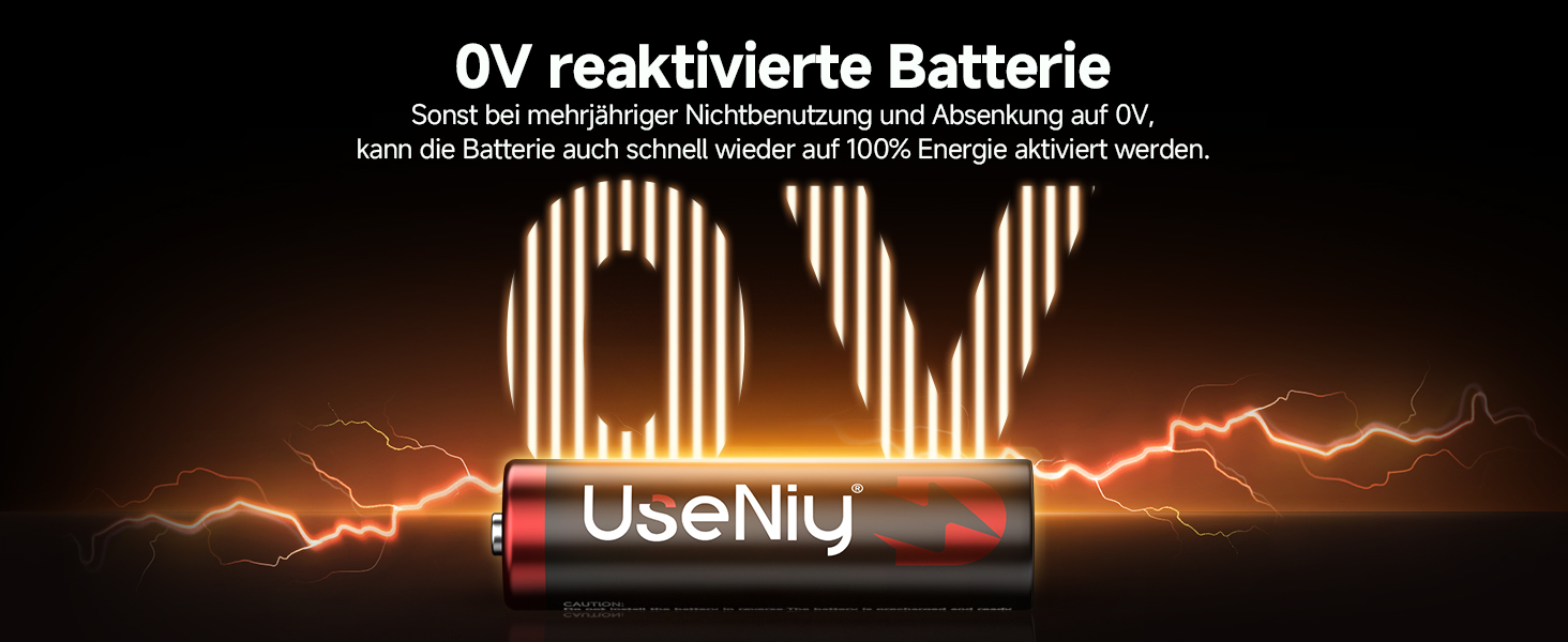 Набір акумуляторів UseNiy AA 1.5V Lithium (8 шт.) з зарядним пристроєм на 8 слотів, чорний