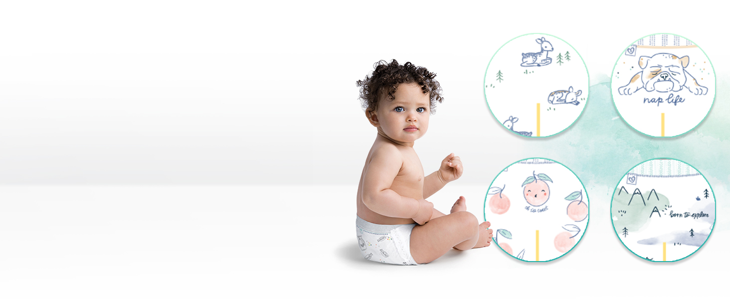 Підгузки Pampers Harmonie розмір 2 (4-8 кг), гіпоалергічні з рослинними компонентами, 240 шт.