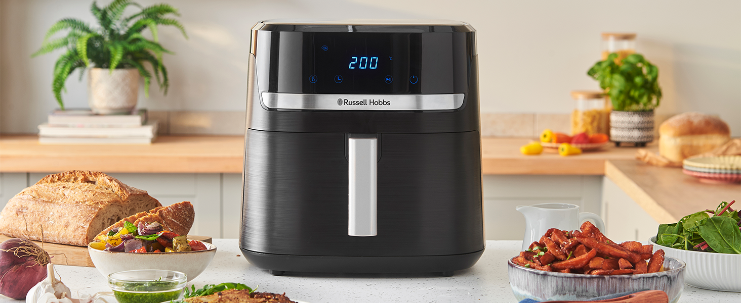 Фритюрниця Russell Hobbs SatisFry XXL 8.3л Rapid AirFryer з Rapid Air, 9 програм, сенсорний екран, гриль, піч, без олії, для піци 26см