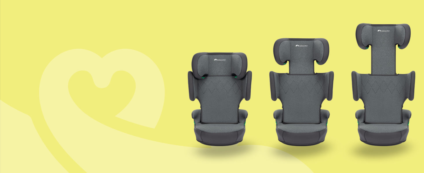 Автокрісло Bebeconfort RoadSafe i-Size для дітей 3,5-12 років (100-150 см), з регулюванням підголівника, чорне