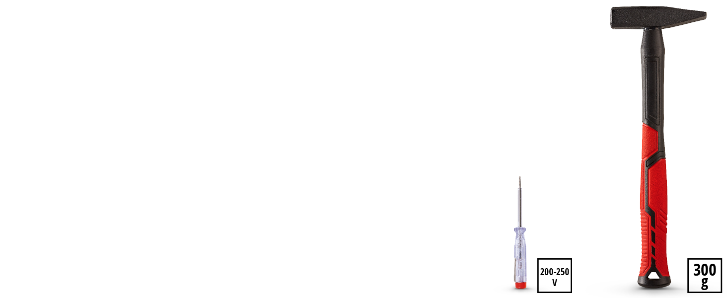 Einhell E-CASE 80: Набір інструментів в кейсі (80 предметів) для дому, майстерні, в дорозі - міцний пластиковий кейс