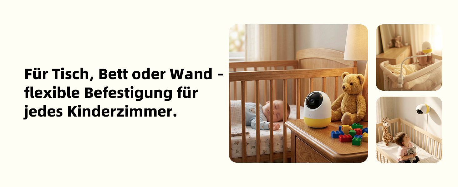 Радіоняня Ellie з камерою 2K, 5