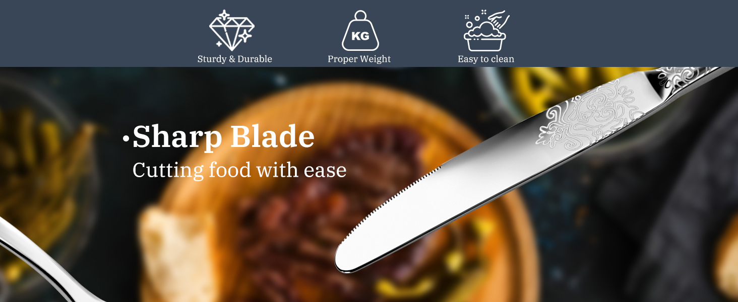 Набір столових приборів DRAGON RIOT Gold 30 предметів: нержавіюча сталь, для 6 осіб, з ножем, виделкою, ложкою. Підходить для дому, ресторану, вечірки. Колір: золотий (20 предметів сріблястого кольору).