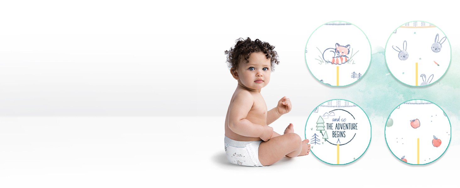 Підгузки Pampers Harmonie розмір 2 (4-8 кг), гіпоалергічні з рослинними компонентами, 240 шт.