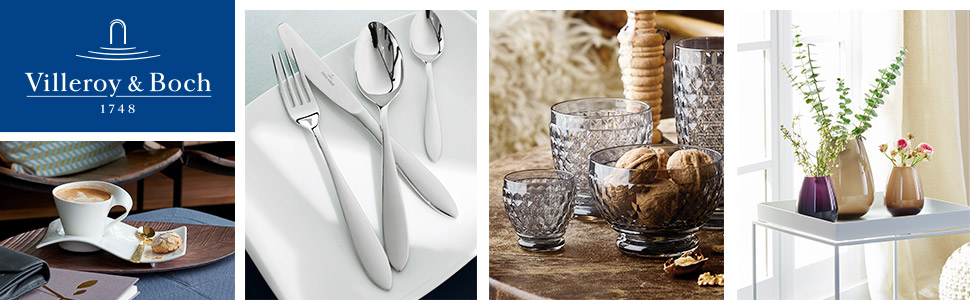Ваза Villeroy & Boch Verso, 38 см, скло, блакитний - Midnight Sky