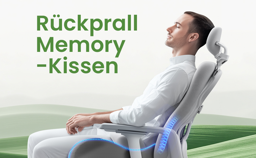Подушка для сидіння з піни Memory Foam A-Pce: для офісного крісла, дому та авто, ергономічна, сіра