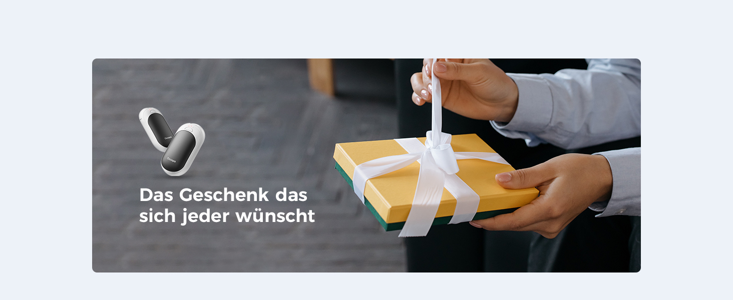 Електричні грілки для рук OCOOPA 2 шт. з магнітною фіксацією, 5000mAh, 3 режими нагріву, компактні, для рукавичок, зими, подарунок
