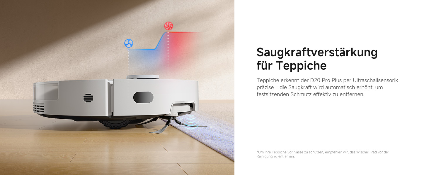 Робот-пилосос Dreame D20 Pro Plus: потужність 13000 Па, DuoBrush для шерсті тварин, очищення кутів, самостійна очистка, уникнення перешкод (LDS-навігація, лазер), суха та волога прибирання, для твердих підлог та килимів, акумулятор 5200 мАг