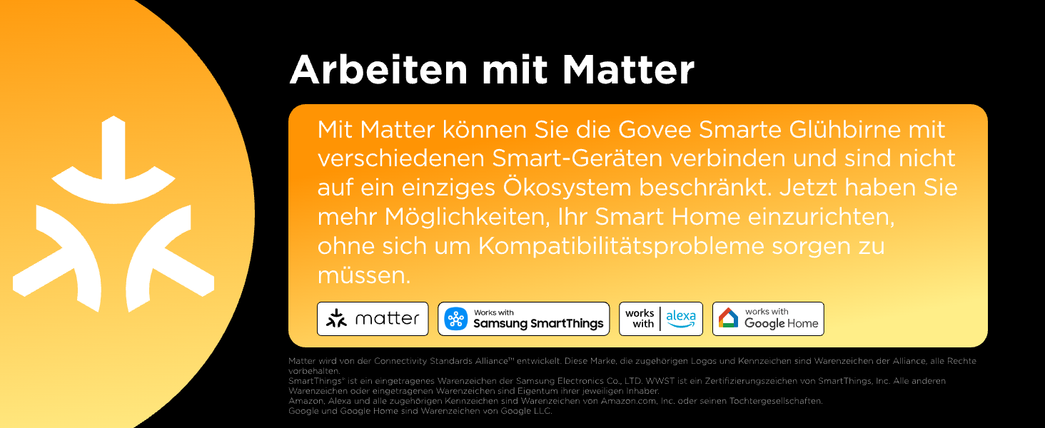 Розумна LED лампа Govee GU10 RGBWW, Matter, Alexa, Google Home, 400Лм, WLAN, регулювання яскравості, зміна кольорів, синхронізація з музикою, 4 шт