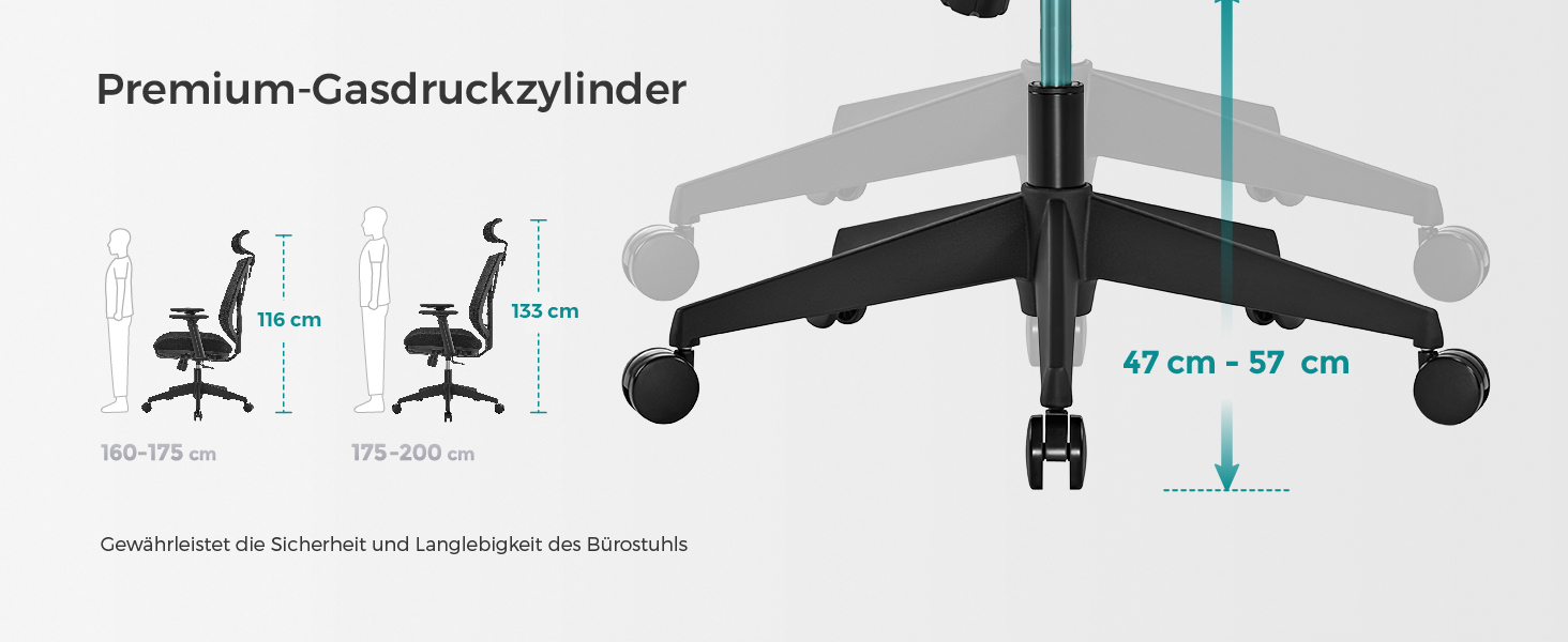 Офісний стілець SONGMICS з підставкою для ніг, ергономічний, з підтримкою попереку, регульованою головою та підлокітниками, регулюванням висоти та функцією гойдання, до 150 кг, чорний OBN61BKV1