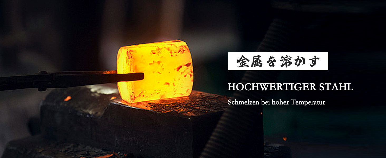 Набір кухонних ножів SHAN ZU Venus: професійний кухонний ніж з дамаської сталі (33 шари) та мідною ручкою, 20 см. (18 см Nakiri)