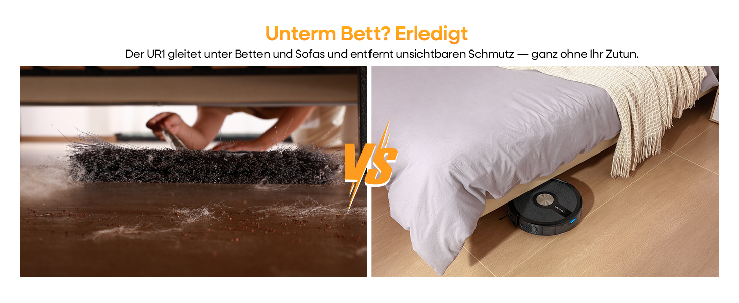 Робот-пилосос з функцією миття 5000Pa, 3-в-1 з часом роботи 180 хвилин, для прибирання шерсті тварин та килимів, з керуванням через додаток, чорний