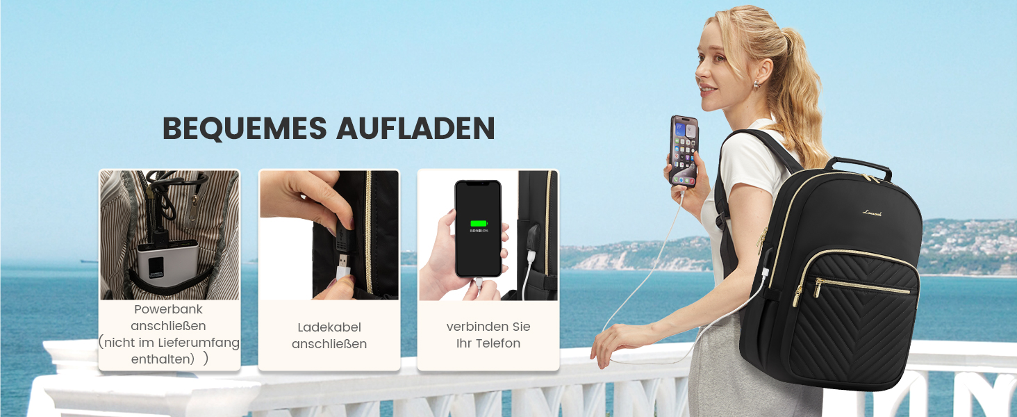 LOVEVOOK Рюкзак для жінок, великий, 15.6 дюймів, для ноутбука, водонепроникний, шкільний, для дівчаток-підлітків, чорний, елегантний, для роботи, для школи, університету, подорожей, 15.6 дюймів, A-чорний