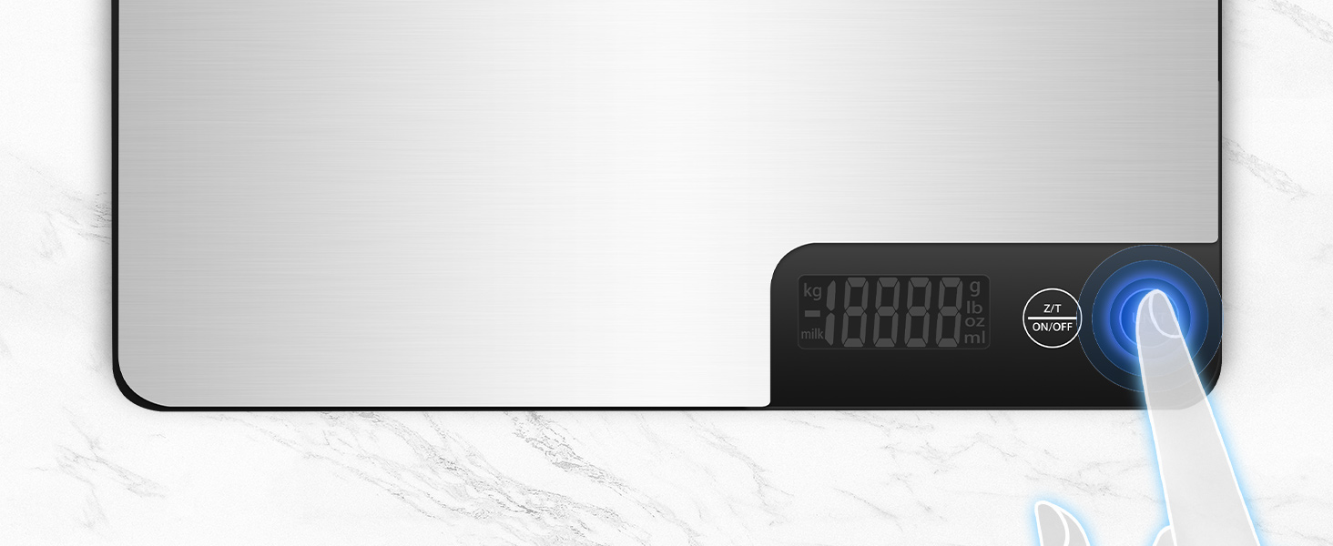 Кухонні ваги Dr. Cow з подвійною платформою, 15 кг/1 г та 300 г/0.01 г, 7 одиниць вимірювання, функція тарування, підрахунку, автовимкнення, для кухні, ювелірних виробів, випічки та приготування їжі (K30H)