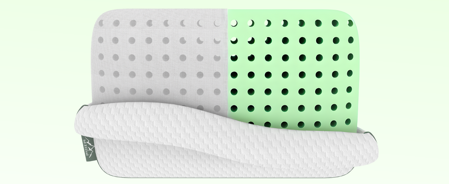 Ортопедична подушка для шиї 40x80 см з піни Memory Foam. Ергономічна подушка від болю в шиї, висота 12 см