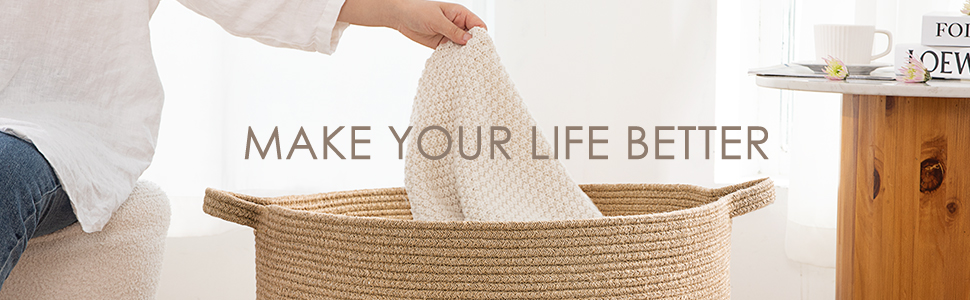 Кошик для зберігання TIMEYARD, кошик для іграшок у дитячу кімнату, великий кошик для білизни, 55x35 см, чорний & джутовий