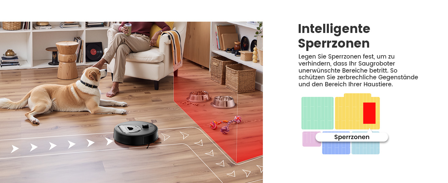 Робот-пилосос LEFANT M330 Pro з функцією миття, 3-в-1, 5000Pa, лазерна навігація, уникнення перешкод PSD, керування через додаток та голосовий помічник, чорний