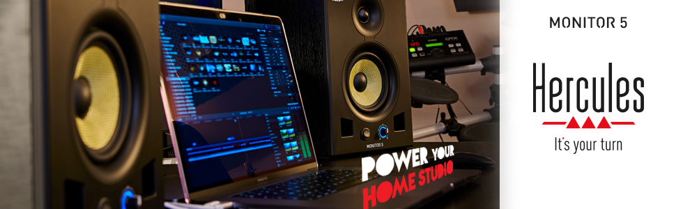 Hercules DJ Monitor 5 – Активні DJ колонки 80 Вт з басом, для ді-джеїв та меломанів