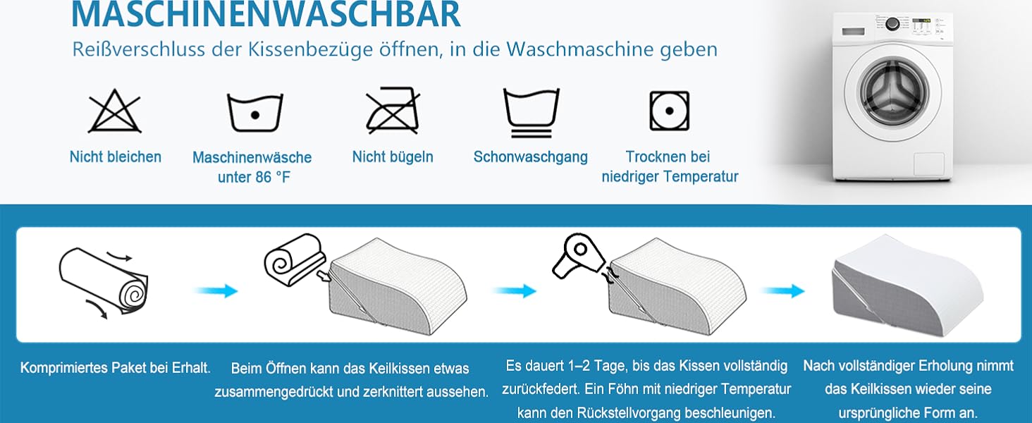 Подушка для ніг та колін 2-в-1 HAVARGO — ортопедичний підйомник для ніг із пінополіуретану для зняття набряків та покращення кровообігу, регульована висота