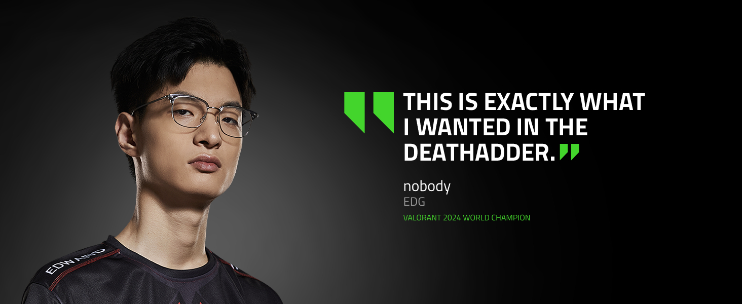 Ігрова миша Razer DeathAdder V3 HyperSpeed бездротова ергономічна, 26K DPI, вага 55г, чорна