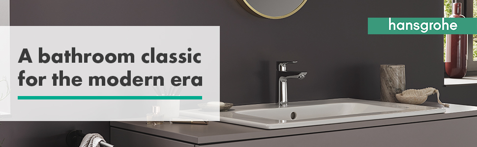 Змішувач для ванної кімнати Hansgrohe Talis E з Push-Open, вилив висотою 110 мм, EcoSmart, хром