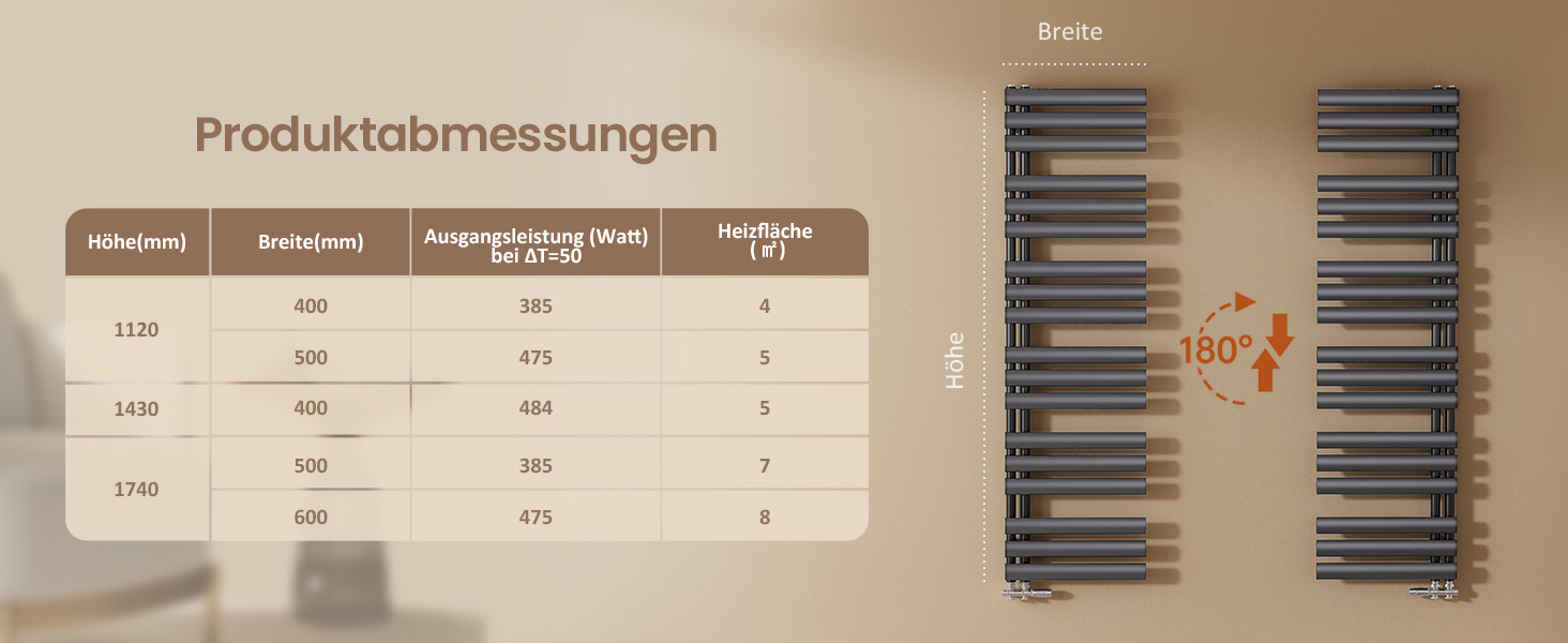 Овальний електричний рушникосушар EMKE 1120x400 мм, антрацит, 408 Вт