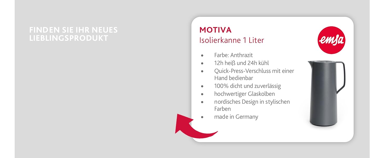 Термокружка Emsa Travel Mug Classic 360 ml, чорна, з Quick-Press, 360° відкриття, з термоізоляцією (513361)