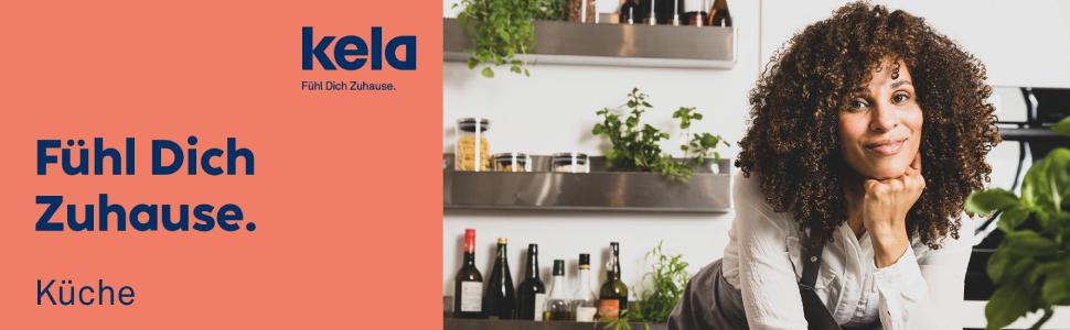 Набір для фондю Kela Käsefondue Set 10tlg, керамічний фондю на 6 осіб NATURA, з підставкою для пальників, виделки та тримач для виделок