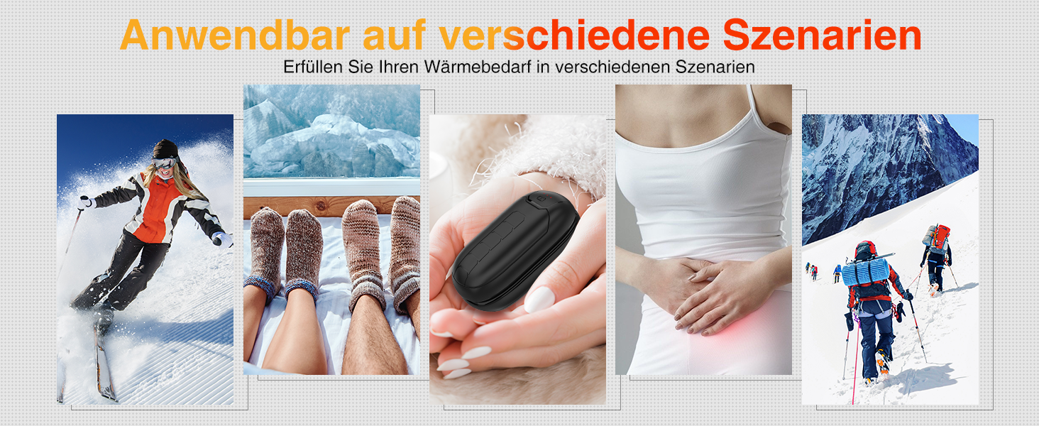 Електричний грієчка для рук, перезаряджається, з магнітом, 7 годин тепла, 3 режими, до 56°C, USB-C, для Рейно, гольф, спорт на відкритому повітрі, чорний N1