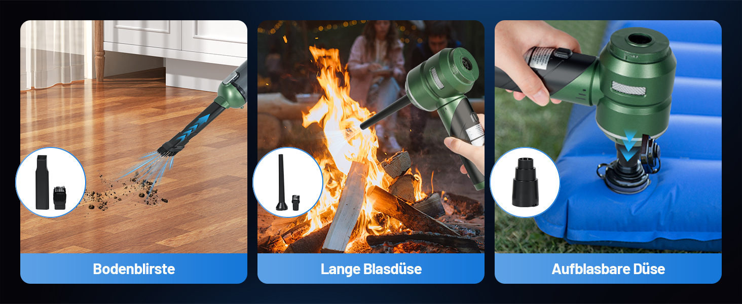 Акумуляторний ручний пилосос HANSILK 4 в 1, бездротовий автомобільний пилосос 25000Па, безщітковий двигун, 3 режими потужності, складаний міні-пилосос для авто, дому, диванів та шерсті тварин