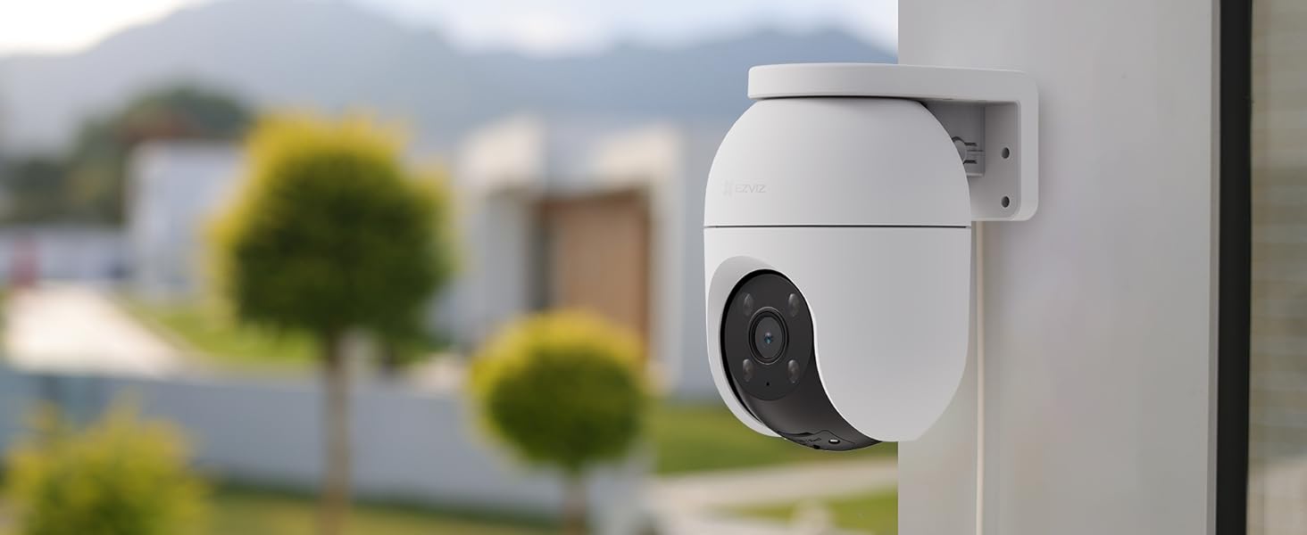 EZVIZ Зовнішня Wi-Fi камера 2K CB3 з акумулятором: бездротова, з нічною зйомкою, розпізнаванням людей/авто, сиреною, прожектором та двостороннім аудіо