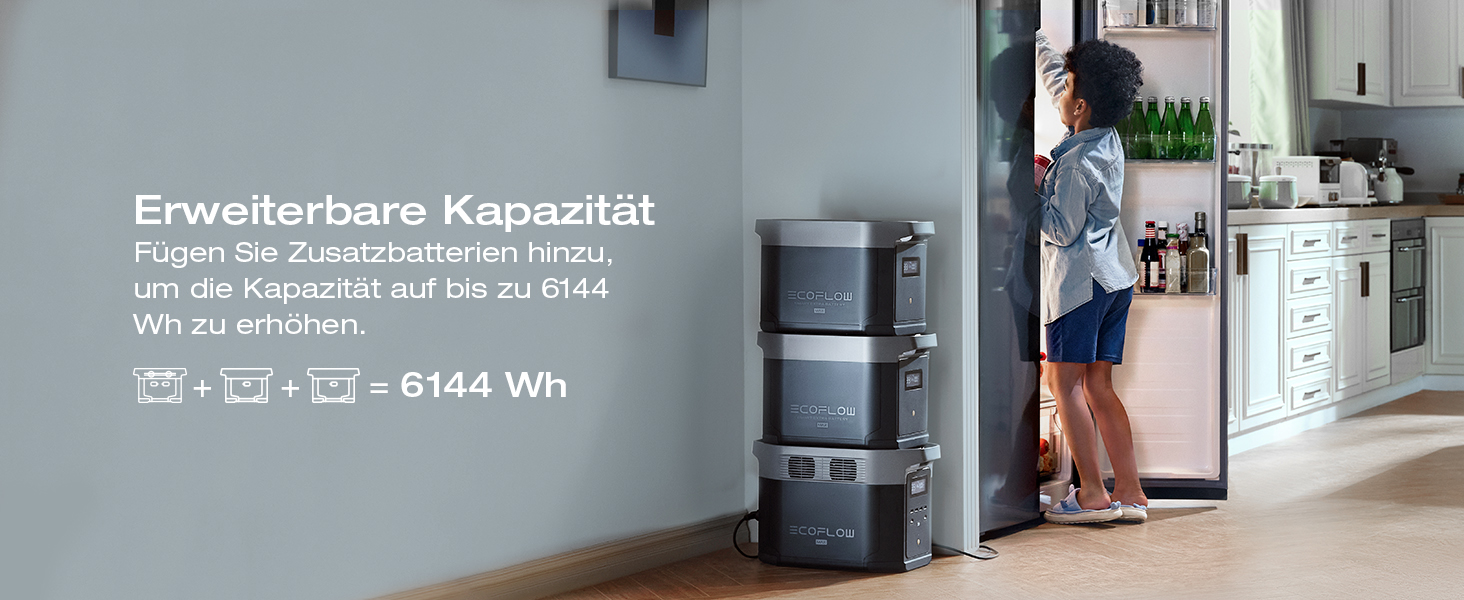 Додатковий акумулятор EcoFlow DELTA 2 Max портативна електростанція, 2048 Вт·год, 3000 Вт