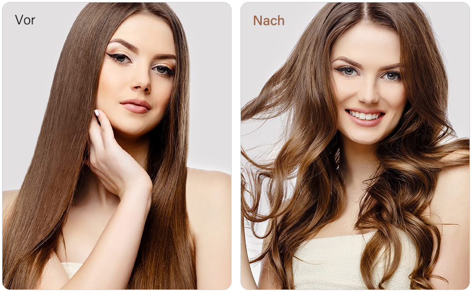 Набір для завивки волосся Janelove 5 в 1: керамічний локон, 10-32 мм, різні насадки, регулювання температури, рукавиці, сумка (рожеве золото)