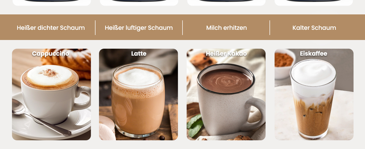 Електричний спінювач молока SIMPLETASTE 4-в-1: гарячий та холодний спінений молочний напій, підігрів молока, приготування какао, антипригарне покриття, автоматичне вимкнення, тиха робота, без BPA, для капучино та лате, темно-синій, з додатковою насадкою