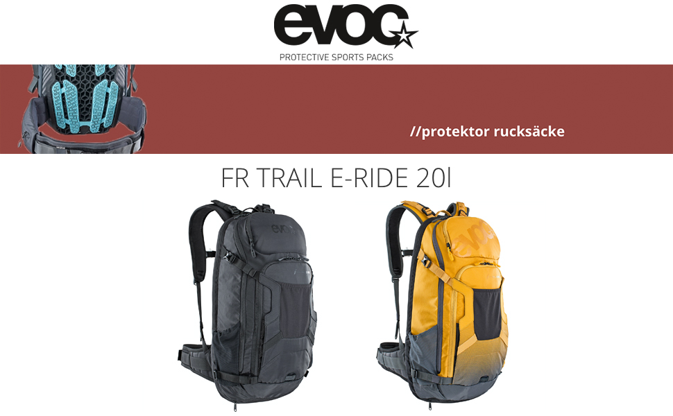 Рюкзак EVOC FR TRAIL E-RIDE 20л для електрогірських велосипедів, велорюкзак (рюкзак з батарейним відсіком, ергономічний LITESHIELD BACK PROTECTOR & вентиляція, продумане управління сумкою), Purple Rose