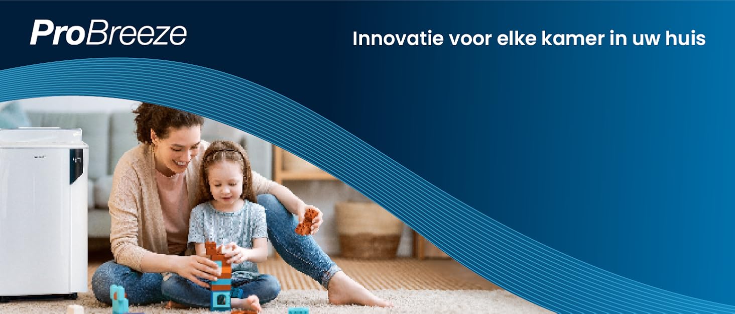 Електричний осушувач повітря Pro Breeze 1000 мл з таймером та нічником - для ванної, спальні, шафи та підвалу. Білий