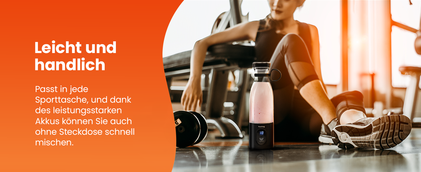 Блендер для смузі Philips Blend & Go 500W з пляшкою 600 мл, чорний - професійний блендер для коктейлів та протеїнових напоїв