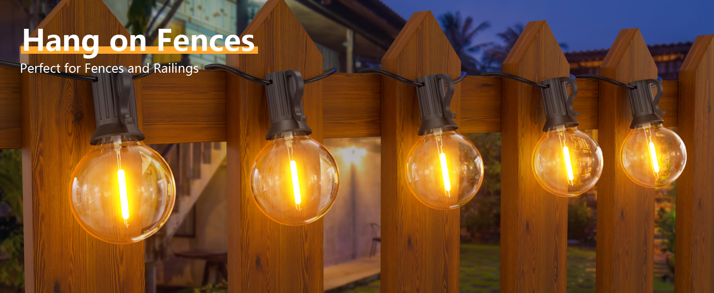 Світлодіодна гірлянда для декорування саду, балкону та тераси 45.7 м, з пультом, тепле світло, IP45, для дому та на вулицю