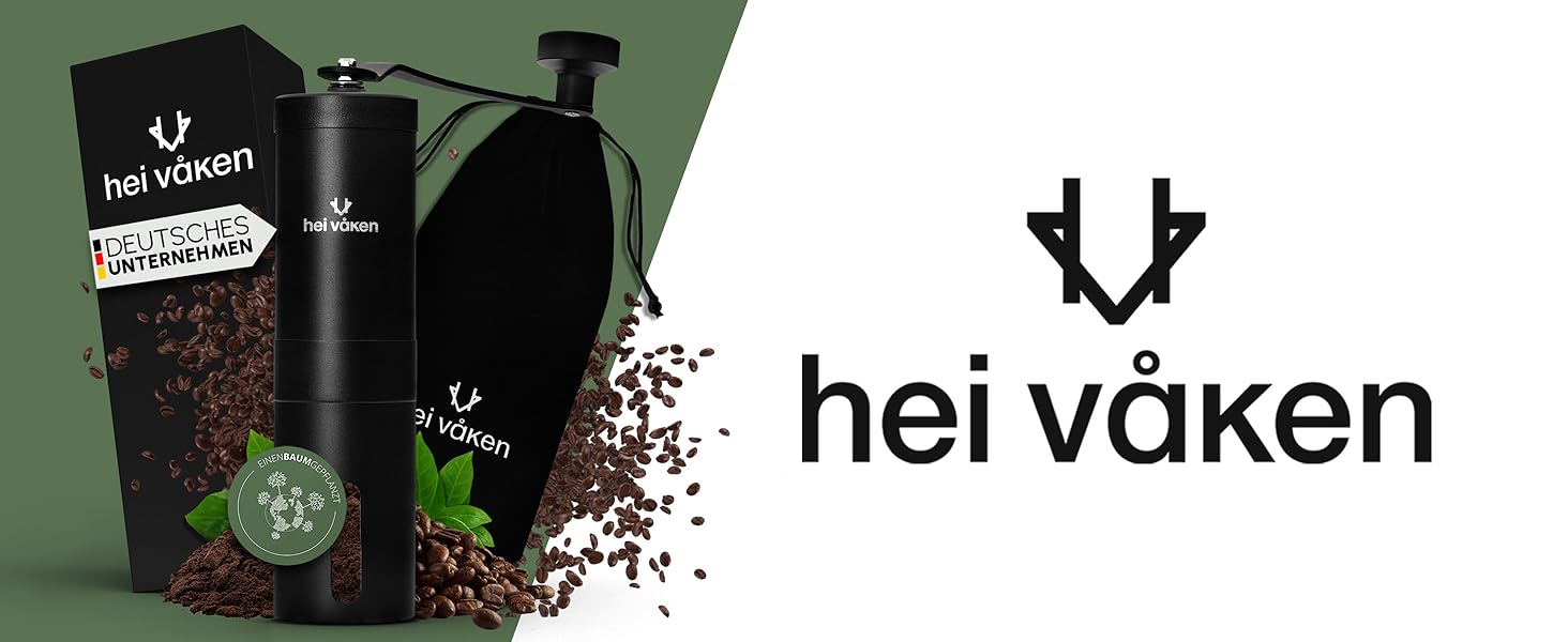 Ручна кавомолка з конічним жорнами - регульований ступінь помелу - кавомолка з нержавіючої сталі для дому та в дорогу