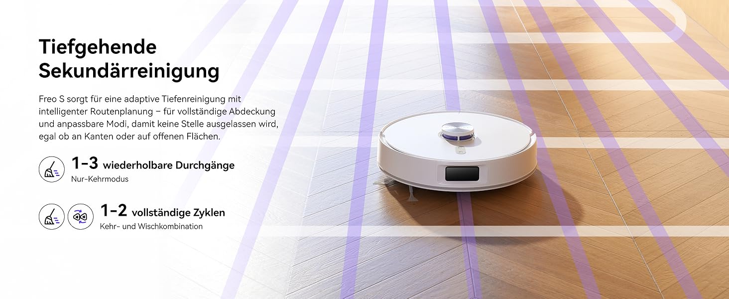 Робот-пилосос NARWAL Freo S з функцією миття підлоги, 8000Pa, 3.5L, LDS-лазерна навігація, керування через додаток, для килимів та шерсті тварин